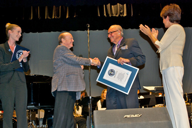 Dal Richards Receives Guinness