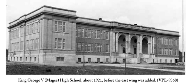 KGV Magee High School 1921